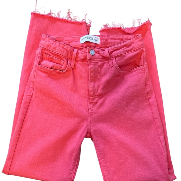 Just Black Denim-Vibrent Pink Women Jeans - Picture 1 of 6